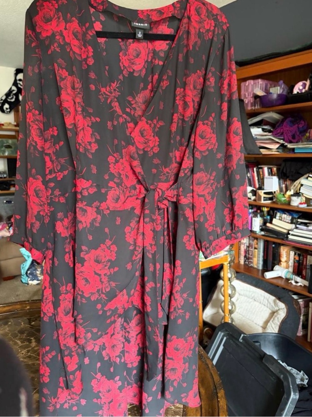 Floral Wrap Blouse
